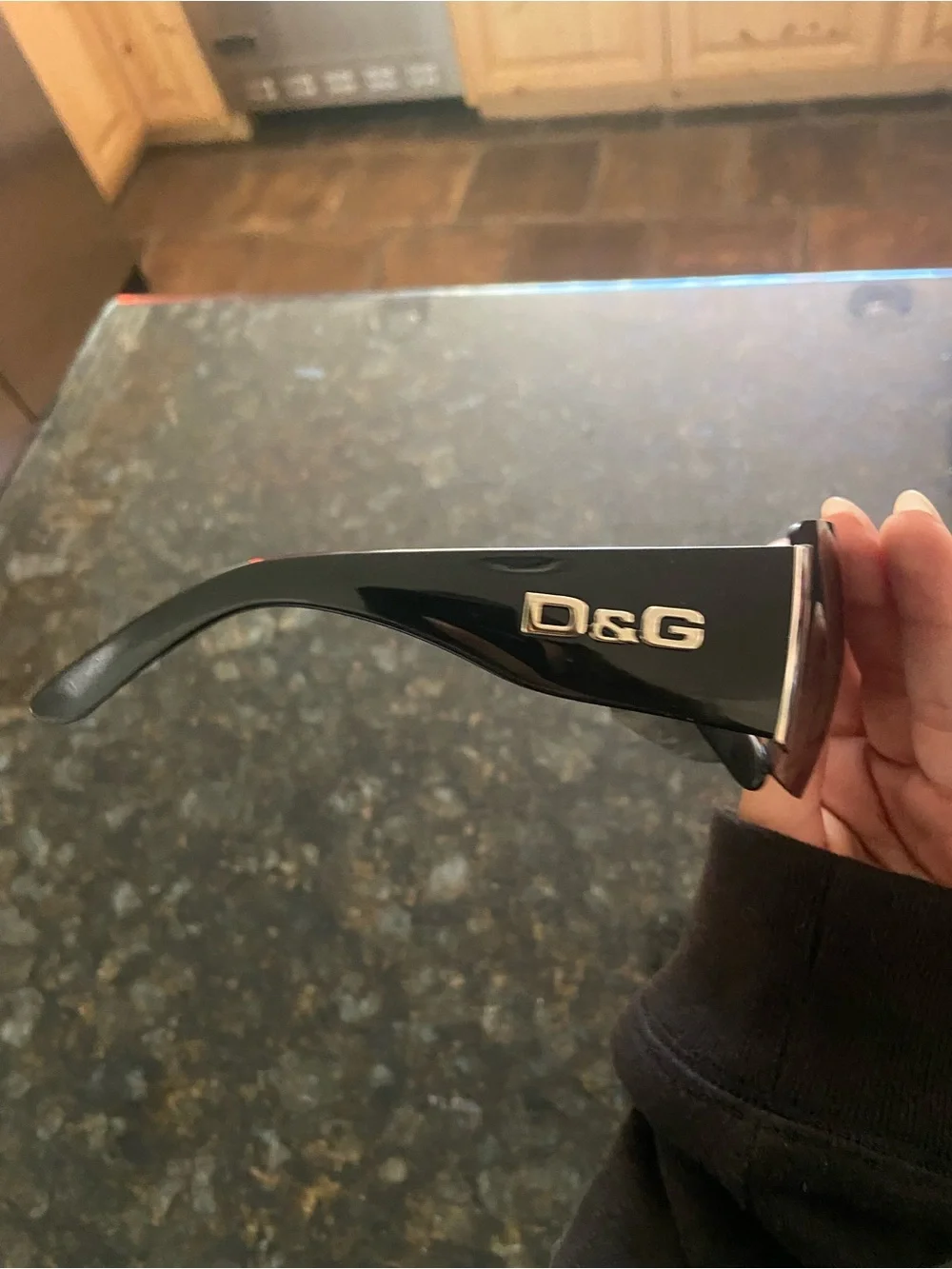 Dolce & Gabbana Gold-Trim Shield Sunglasses with Mirrored Smoke Lens
